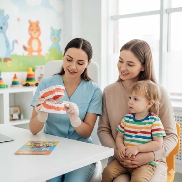 Child receiving gentle pulpotomy treatment at Dental Sedation Ottawa