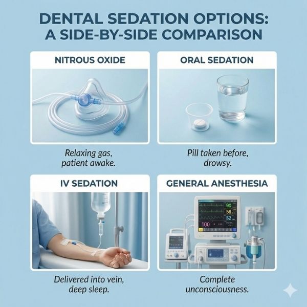 Different sedation dentistry options